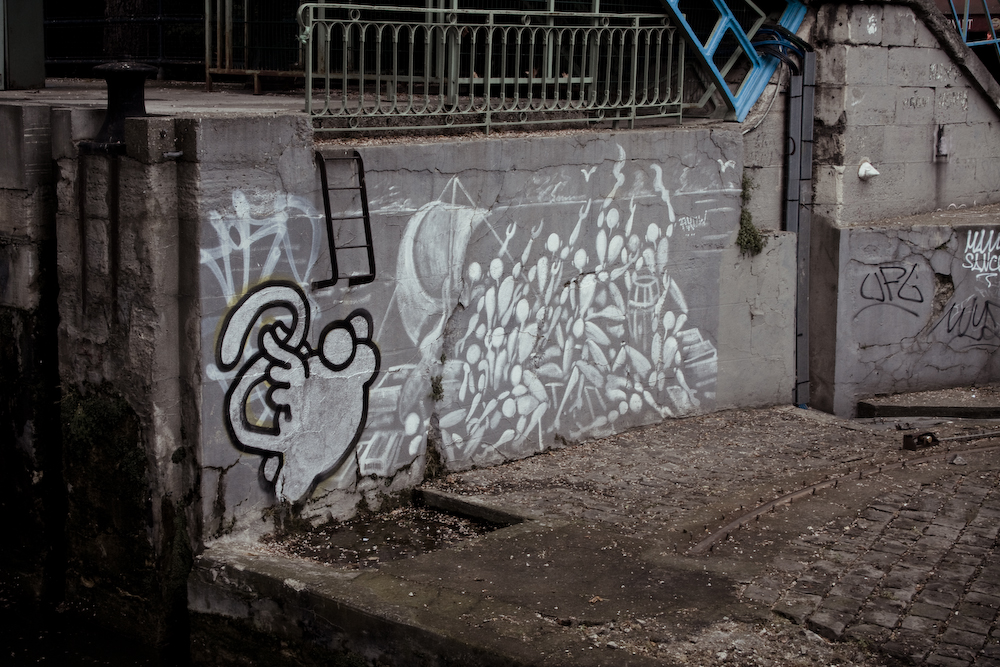 Graffiti at Canal Saint-Martin