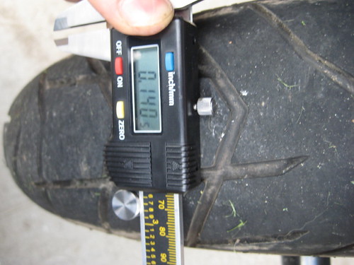 Scorpion Trail Front tire at 1250 Mi