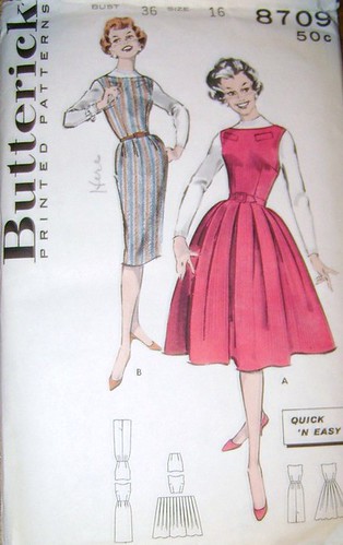 Butterick 8709 vintage pattern