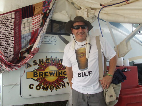 Asheville Brewing Company's Mike Rangel is reppin' at this year's 'Roo