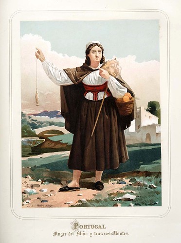 019-Portugal-Mujer del Miño-Las Mujeres Españolas Portuguesas y Americanas 1876-Miguel Guijarro