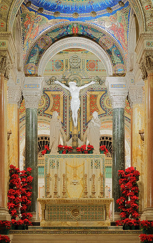 Cathedral Basilica of Saint Louis, in Saint Louis, Missouri, USA - high altar