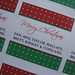 Custom Holiday Christmas Gift Stickers Labels Seasonal Red & Green