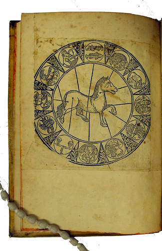 Woodcut chart in Diaz, Manuel: Llibre de menescalia. Libro de albeyteria