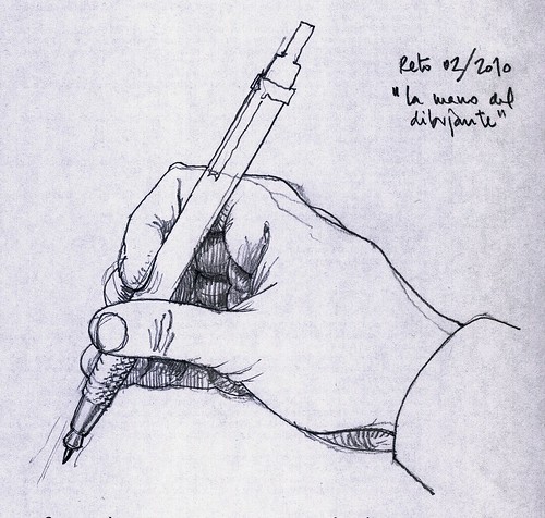 sketcher's hand