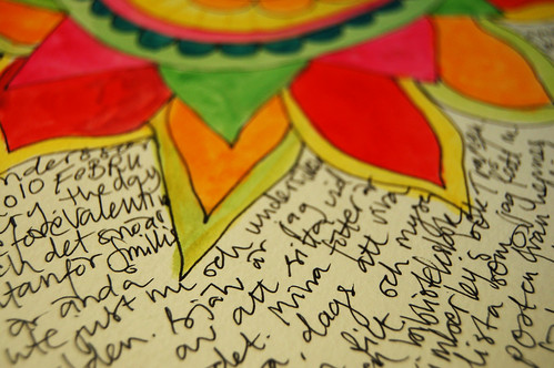 Mandala flower and flowing text (Photo by iHanna - Hanna Andersson)
