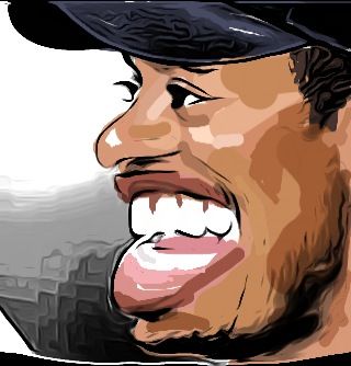 Drawing Tiger Woods with iPhone