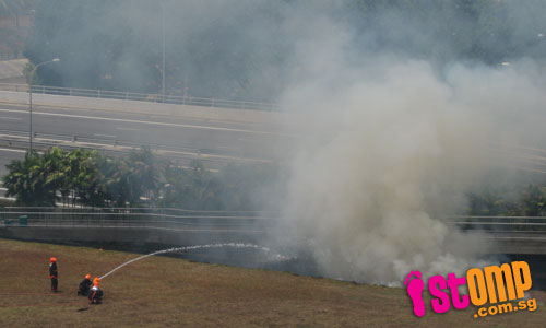  Yet another raging bushfire at Tampines