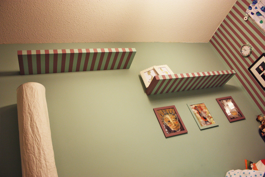 Striped Wall Shelves