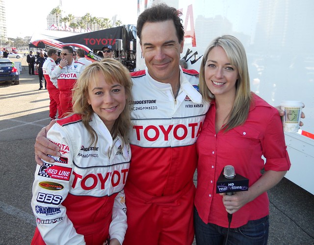 Megyn Price, Patrick Warburton, Toyota Grand Prix of Long Beach, Celeb Practice
