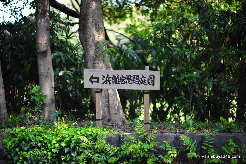 Hamarikyu Gardens, this way
