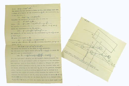 A Page Plus Additional Diagram from Becker's Paper on the Photographic Transit Instrument