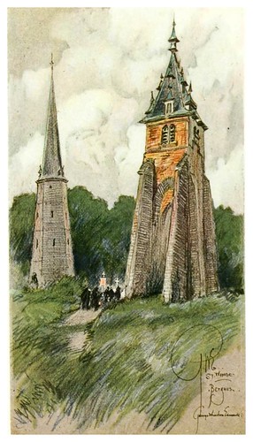 017- Campanario de San Winoc en Bergues-Vanished towers and chimes of Flanders 1916- Edwards George Wharton