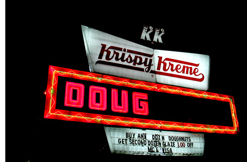Doug Krispy Kreme Neon Sign Signage