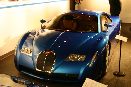 As such you can see four Bugatti prototypes that lead up to the Veyron 164
