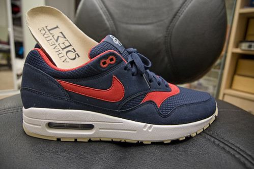 Nike Air Max 1 OMEGA Pack Obsidian Sport Red Shoes