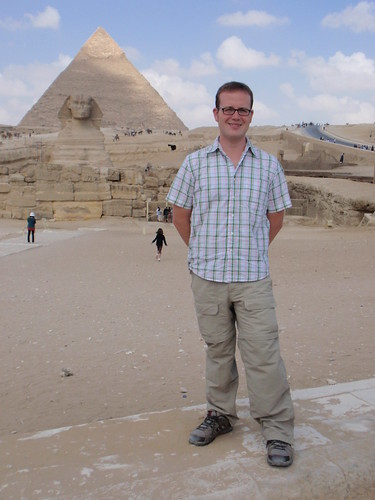 In front of the Sphinx
