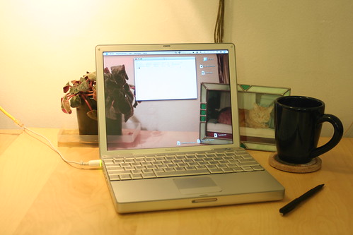 Transparent LCD laptop notebook screen