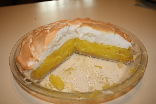 Lemon Meringue Pie Cut