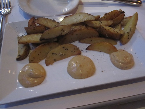 Roasted potato with spicy dip at Millenium