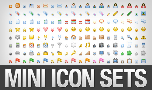 50 (More) Excellent Mini Icon Sets