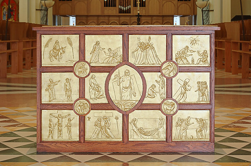 Saint Meinrad Archabbey, in Saint Meinrad, Indiana, USA - altar