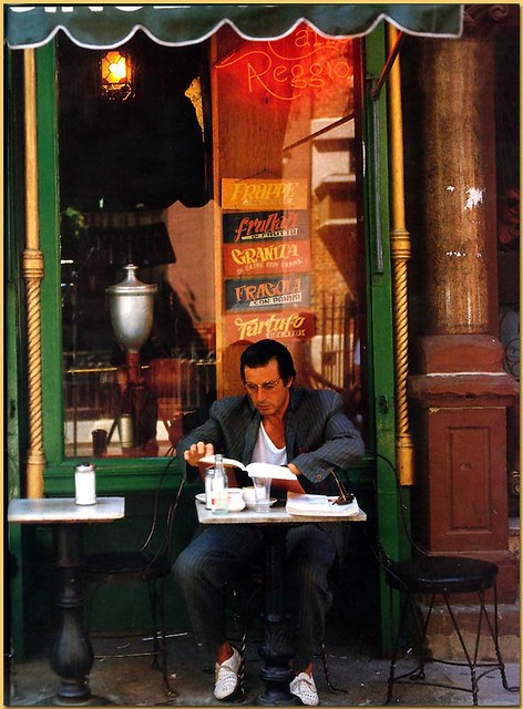 Al Pacino at Caffe Reggio - 1989