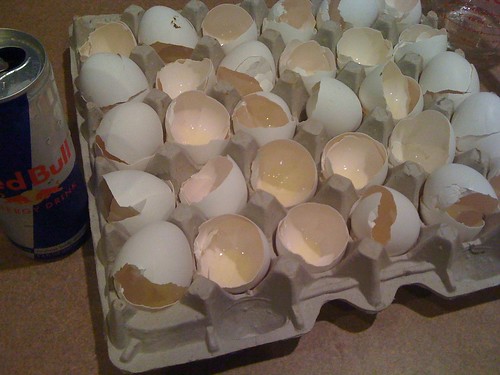 Dozens of Eggs: After and Red Bull