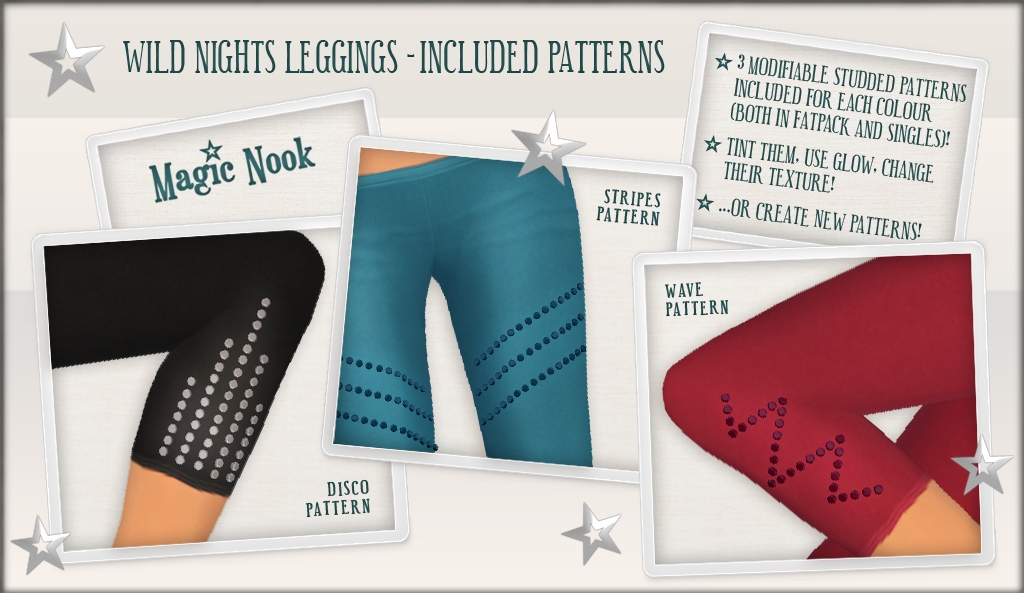 [MAGIC NOOK] Wild Nights Leggings - Included Patterns