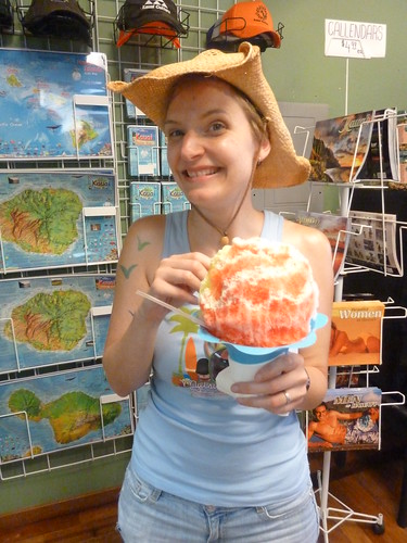 Erica and a shave ice