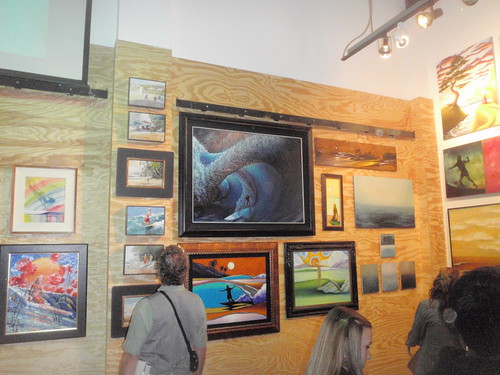 Surf Story Project - Opening Exhibit, showing some of Robbs art