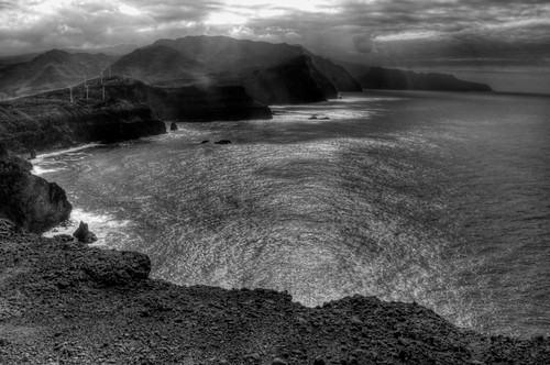 Madiera Northern Coast from Punta de Sao Lourenço. Costa norte de Madeira desde Punta de San Lorenzo.