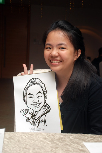 caricature live sketching for birthday party 220110 - 15