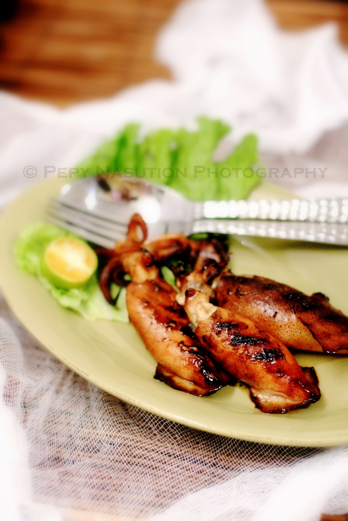 Cumi Bakar Kecap - Grilled Squid with Sweet Soy Sauce