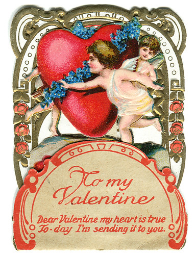 victorian valentine. Victorian pop-up heart