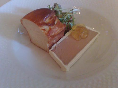Foie gras parfait with botrytis s&eacute;millon jelly & brioche