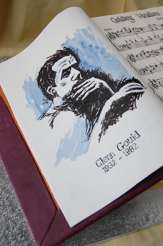 Glenn Gould Birthday Cake - portrait