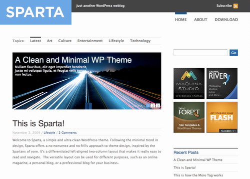 Sparta – ThemeForest Premium WordPress Theme