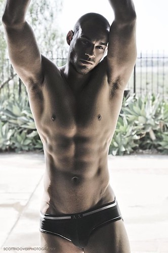 Nick Dese male model underwear hot muscle black hunk