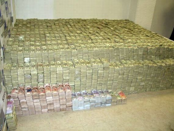Money seized in what the DEA called the 'largest drug-cash seizure in history'