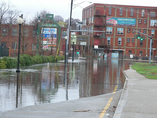 Closeup of flooding