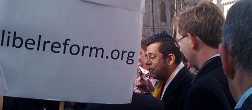Simon Singh speaking after his appeal victory