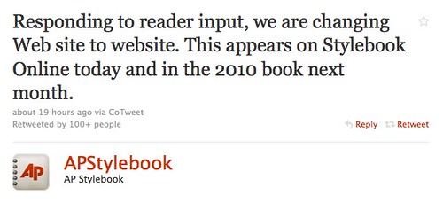 Twitter / AP Stylebook: Responding to reader input ...