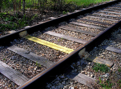 yellow railroad tie