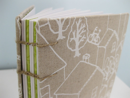 hand made journal by Nothing Sketchy - rooftops
