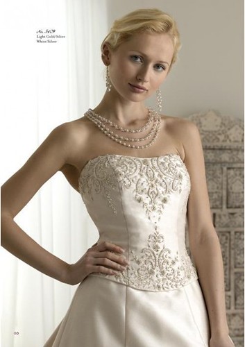 Bridal style 2010 model with embroidered A-line