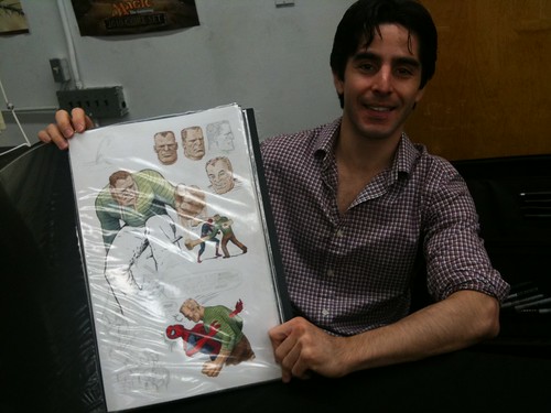 Paolo Rivera with his sketches!