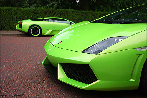 Green Lamborghinis by Alex Penfold