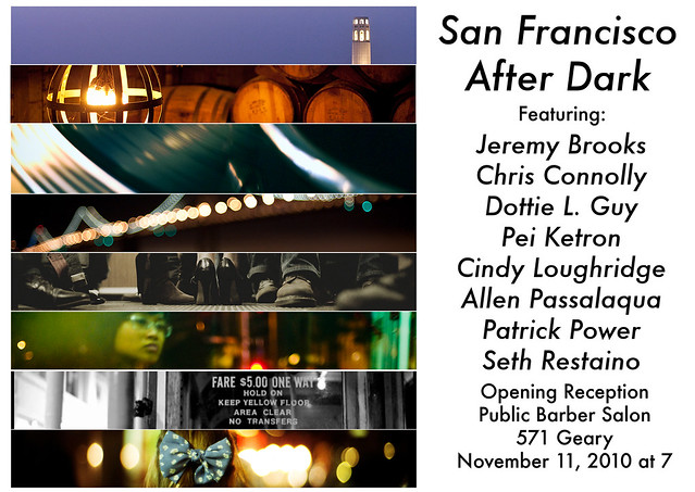 Public Barber Salon Photography Show: San Francisco After Dark