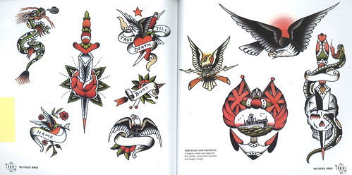 scans from book "Vintage Tattoos: The Book of Old-School Skin Art" by Carol 